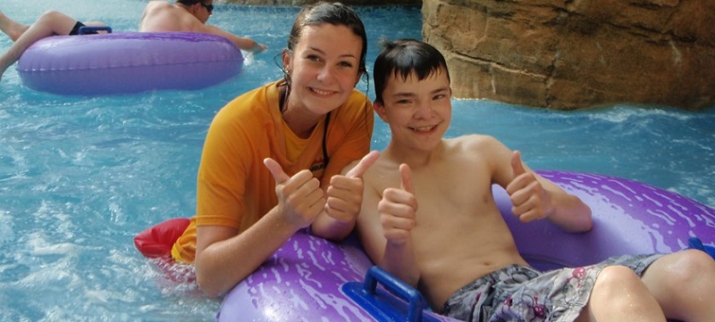 Photo of people at Sandcastle Waterpark.