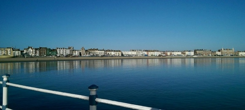 Photo of views from Weymouth Beach.
