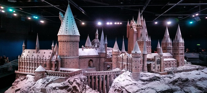 Photo of Hogwarts castle at the studio tour.