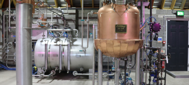 Photo of Kingsbarns Distillery Interior.