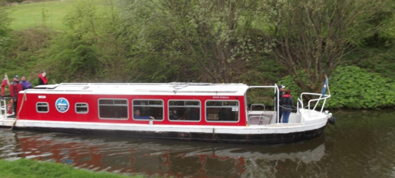 Photo of a Seagull Trust canal barge.