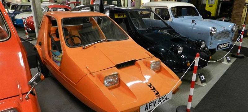 Photo of cars in the Bubblecar Museum.