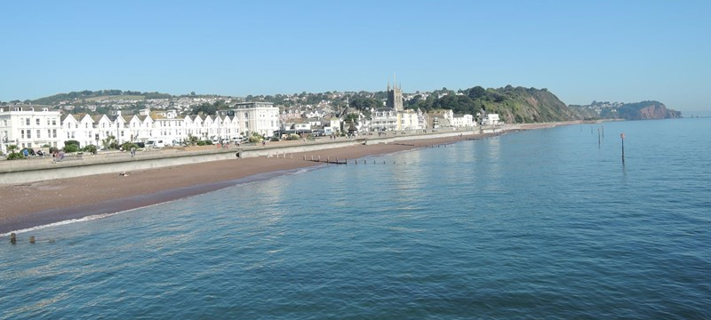 Photo of the seaside at Devon.