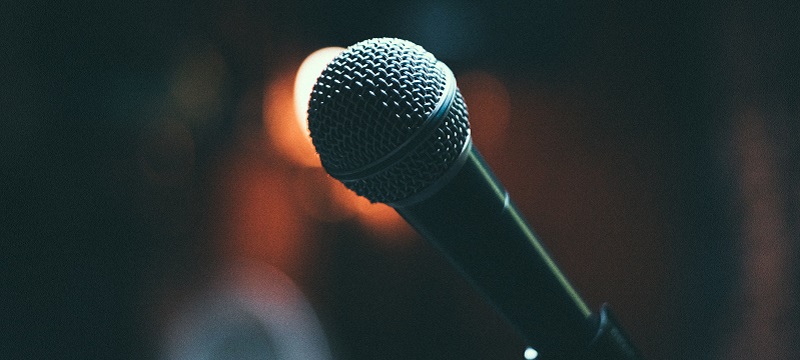 Photo of a microphone.
