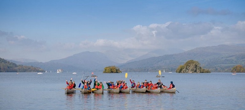 Photo of people in kayaks.