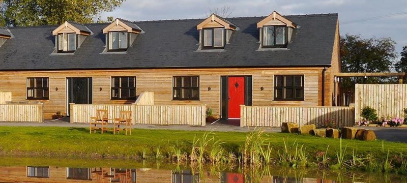 Photo showing some of the cottages at Brickhouse Cottages, Hambleton.