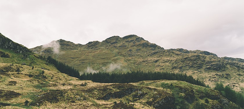 Photo of Scottish countryside.