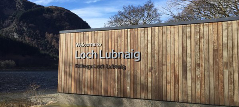 Photo of Loch Lubnaig sign.