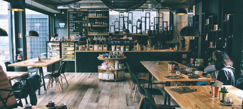 Photo of a coffee shop.