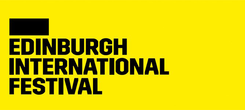 Photo of Edinburgh International Festival banner.