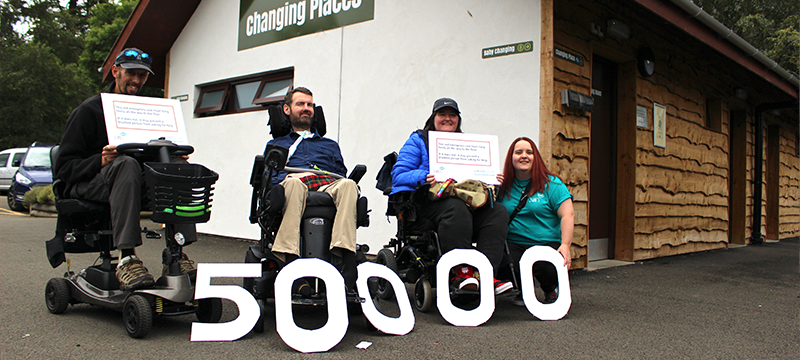 Euan's Guide co-founder Euan MacDonald with Jon Watkins (left), Karine Mather (right) and Sarah Mather (far right)