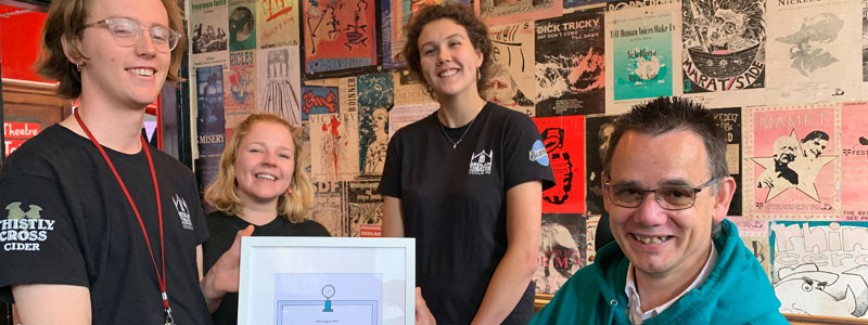 Bedlam Fringe Team receive award for Accessible Small Permanent Venue