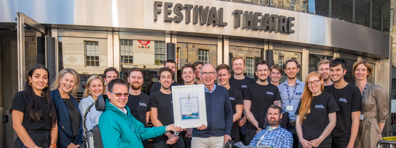 Edinburgh Festival Theatre receive award for Most Accessible Large Permanent Venue