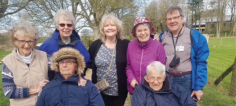 Image of a group of people outdoors as part of a MindforYou holiday