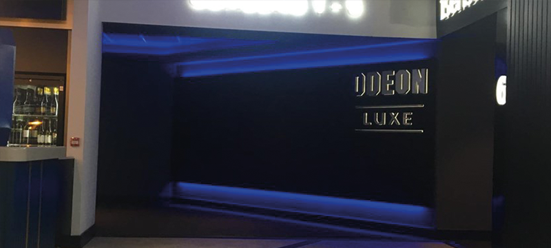 Exterior of screen in Odeon Luxe