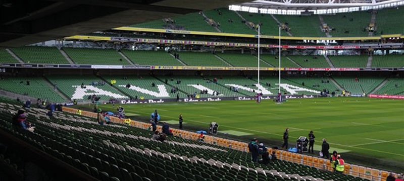 Image taken of the Aviva Stadium.