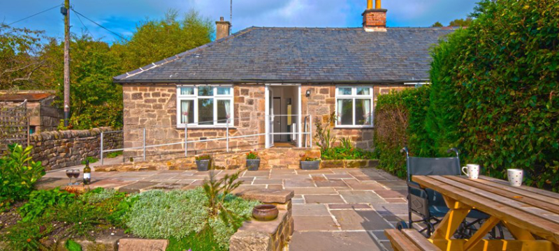 Exterior image of Croft Bungalow with ramped access