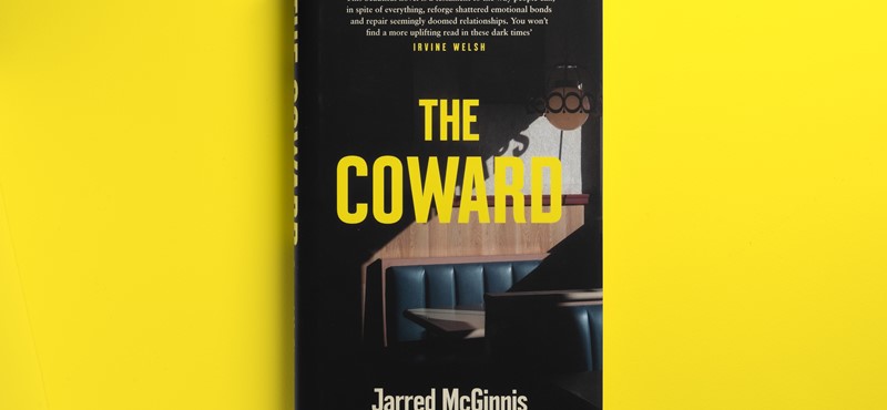 Front cover of Jarred McGinnis' The Coward book.