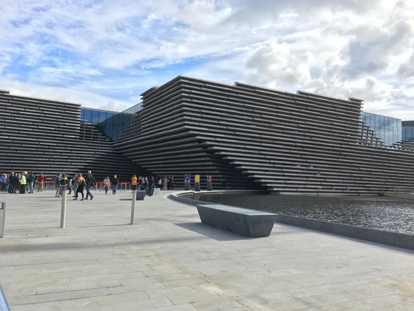 Exterior of the V and A in Dundee.