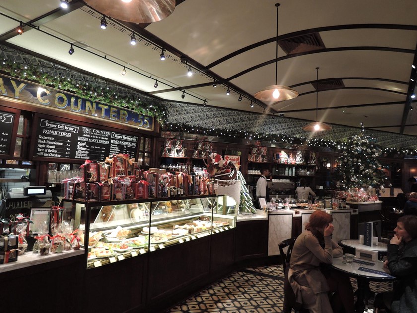 Inside area of The Counter at The Delaunay in London.