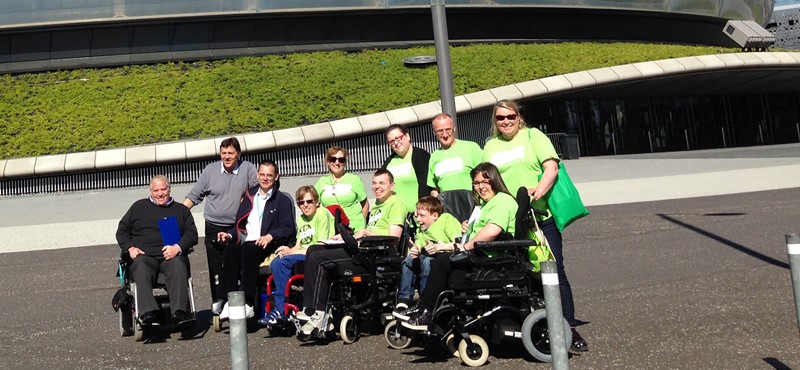 A photo of the Euan's Guide and Whizz Kidz team.