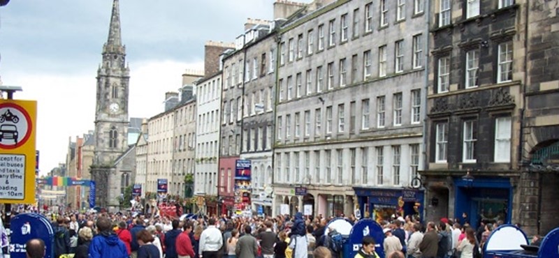 A photo of Edinburgh taken during the festival. 