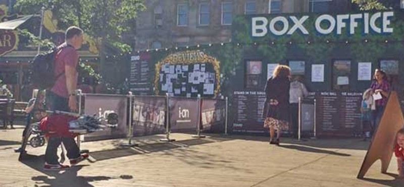 A photo of the Fringe Box Office. 