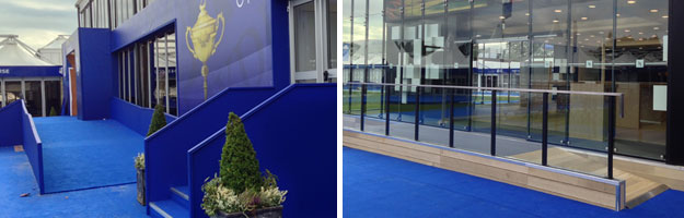 Ramps at Ryder Cup Spectators village