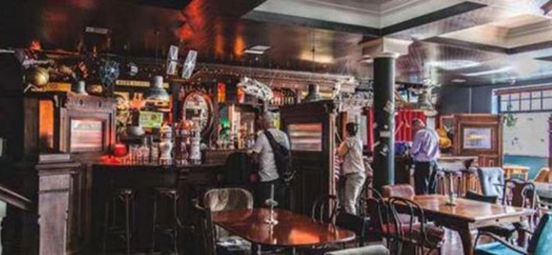 A photo of the Blackbird bar.