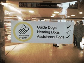 Assistance Dogs Sign