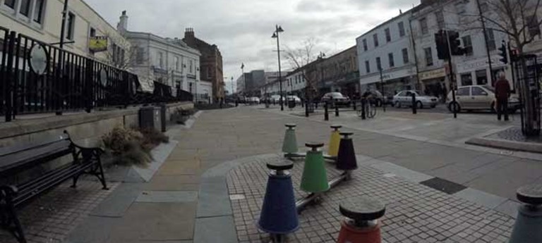 A photo of Airdrie town centre. 