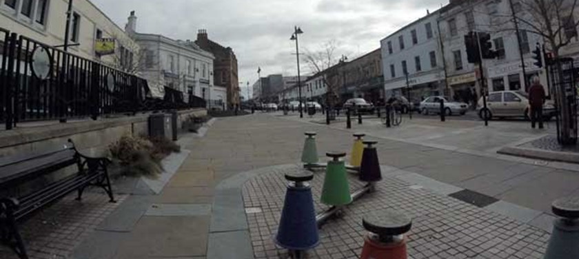 A photo of Airdrie town centre. 