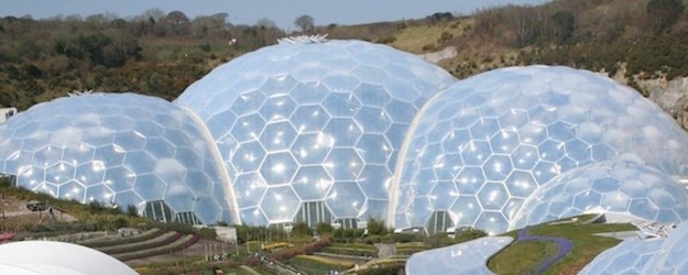 Photo of the domes at the Eden Project.