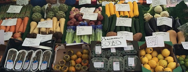 Photo of fresh fruit and veg.