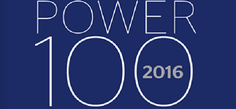 The Power 100 logo.