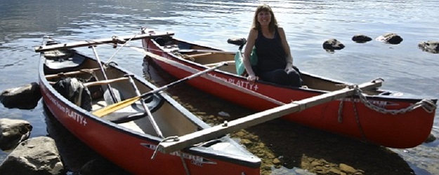 Photo of canoes.