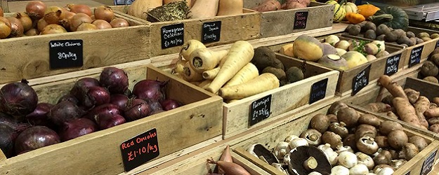 Photo of produce at Muddy Boots Farm.