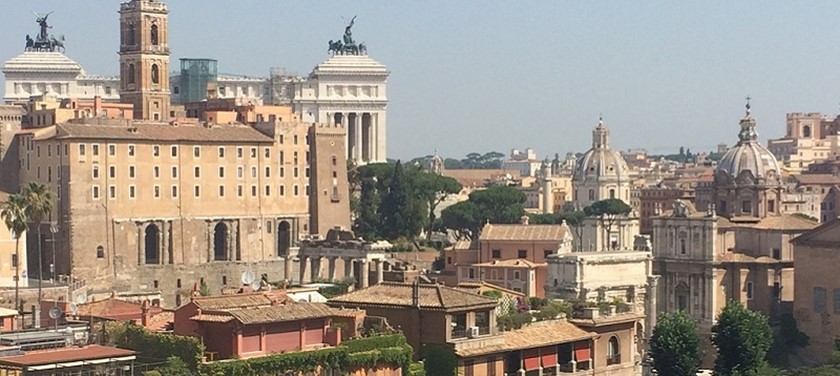 Photo of Rome's skyline.