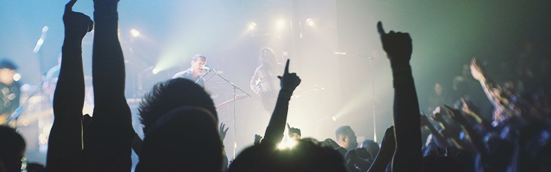 Photo of a live gig.