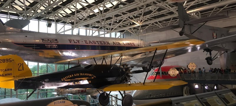 Photo of aircraft in the Smithsonian.