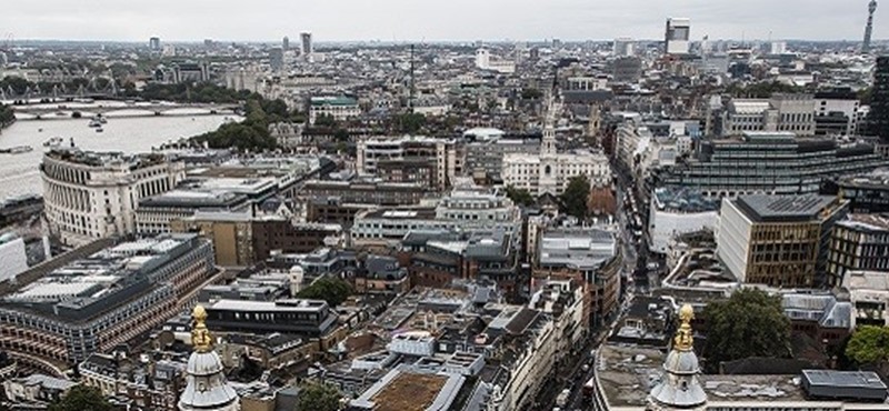 Photo of a city overview.