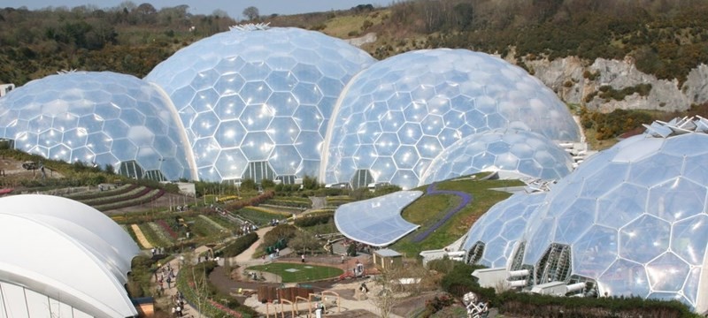 Photo of the Eden Project.