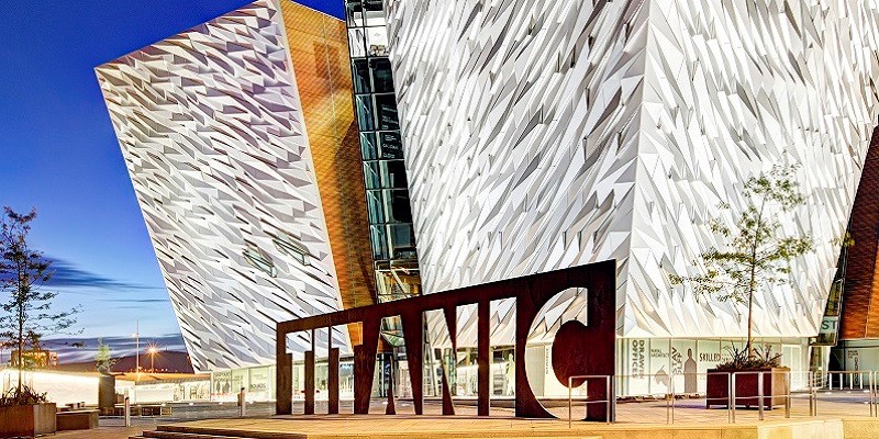 Titanic Belfast exterior.