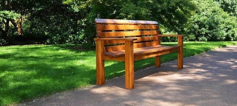 Garden bench.