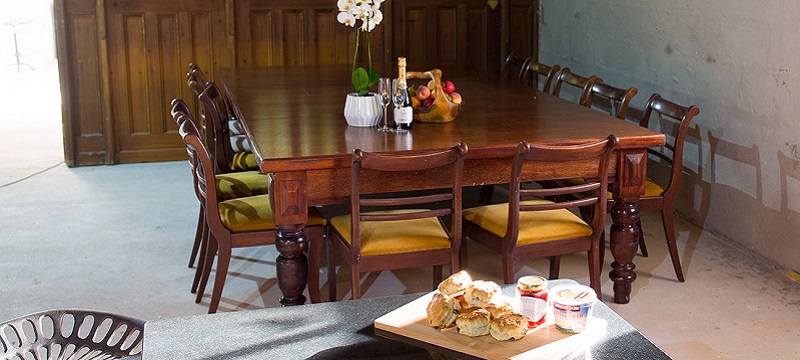 Otter Pool Barn dining room.