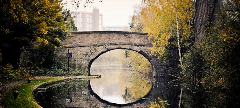 A park bridge in Sheffield.