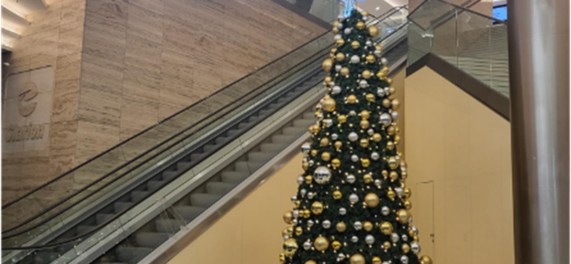 Christmas Tree in the Hotel in Prague