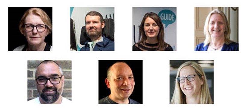 A collection of seven headshots of Euan's Guide Trustees 