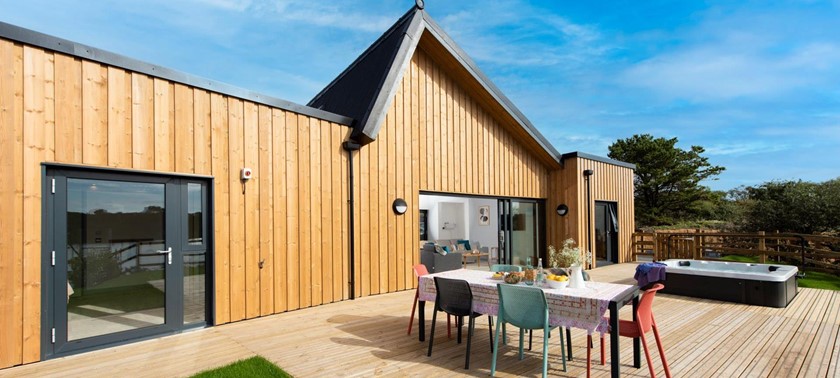 A photograp of the exterior of Tavassack holiday homes