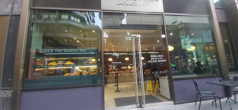 Ole and Steen Danish bakery shop front in London